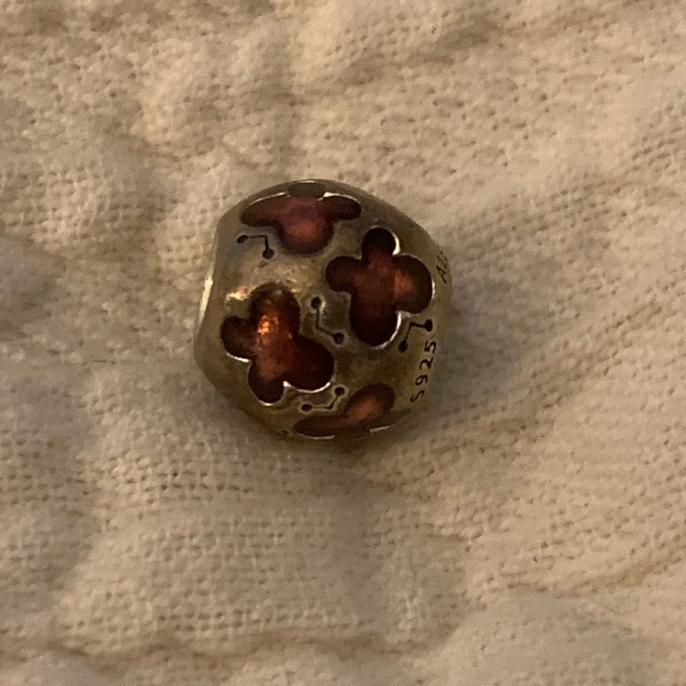 Purple butterfly Pandora bead